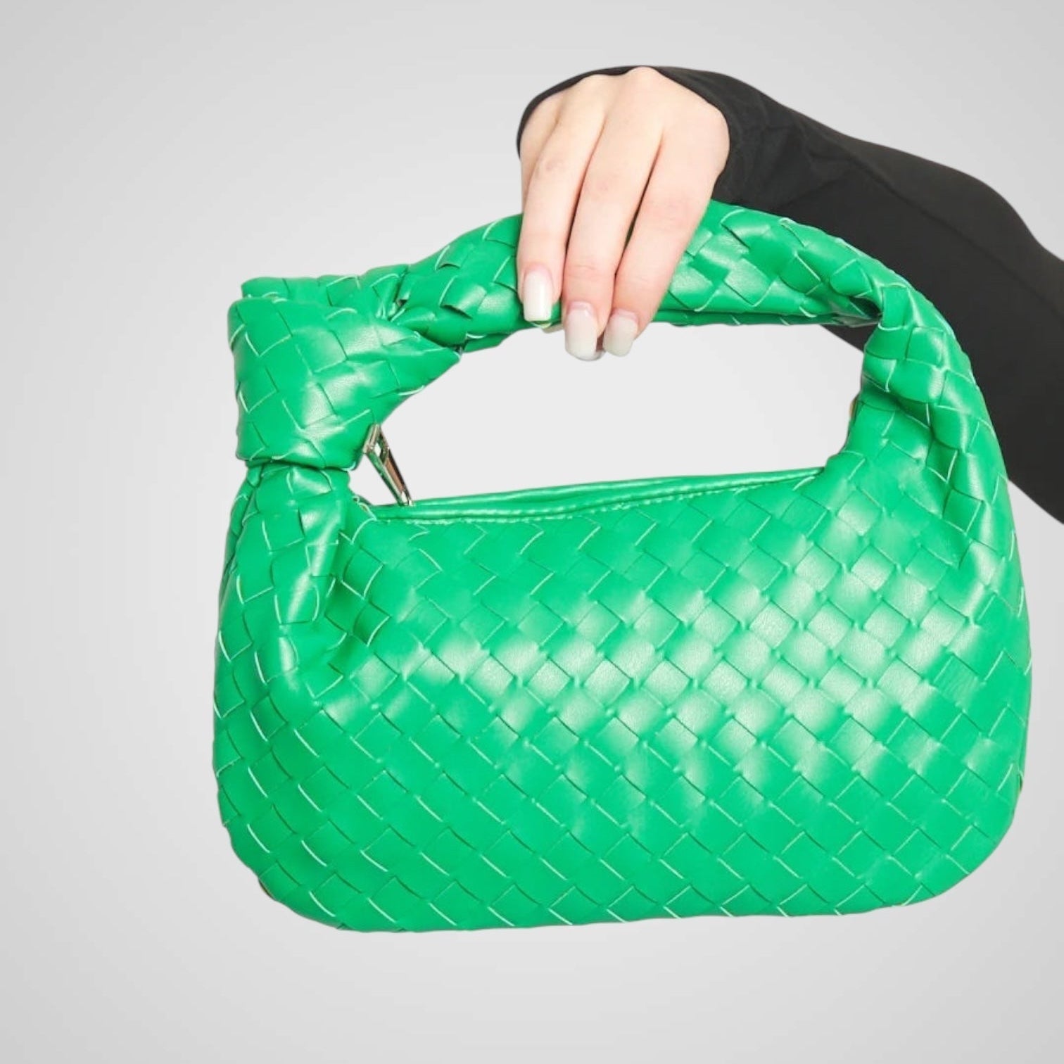 Aura | Mini Woven Knot Handle Bag