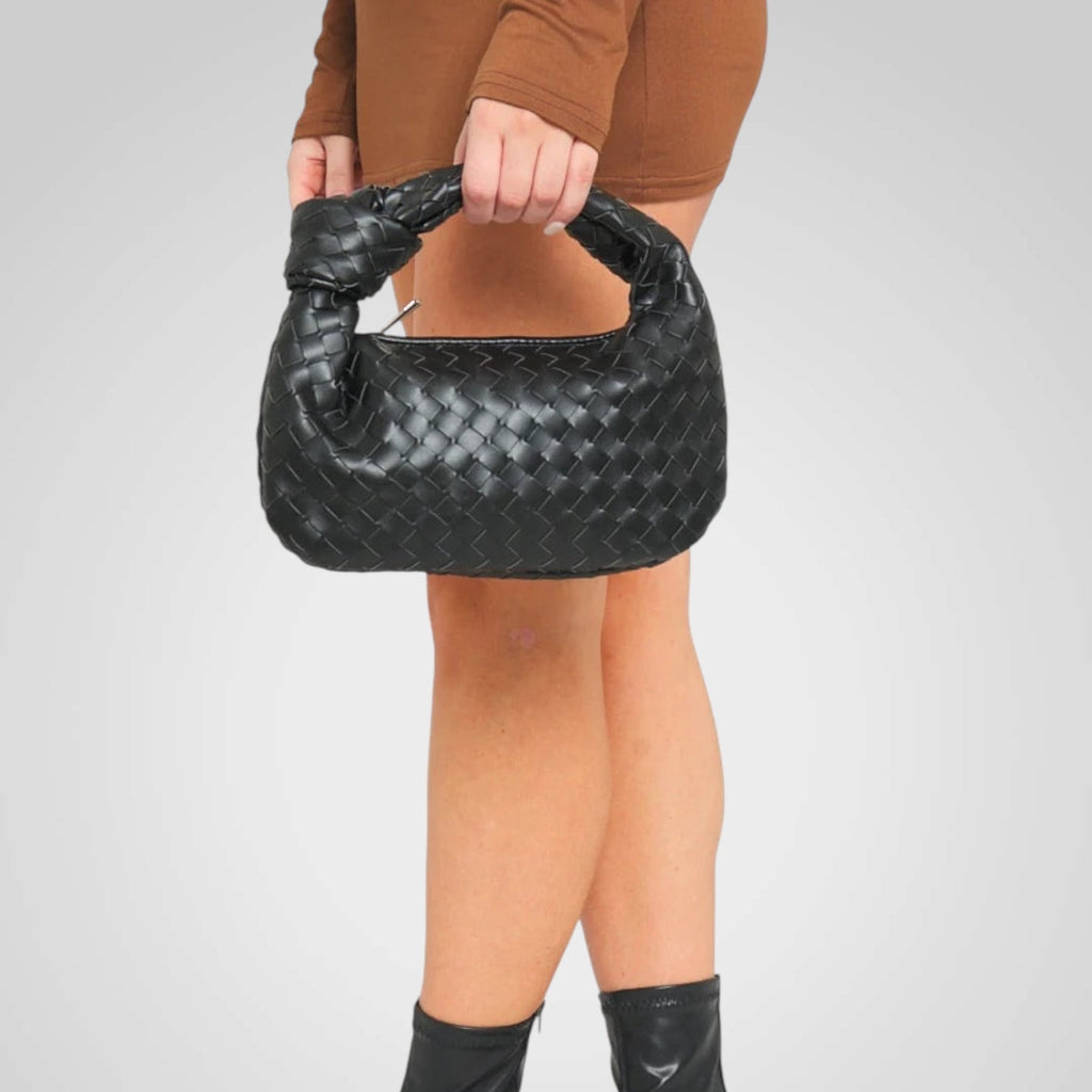 Aura | Mini Woven Knot Handle Bag