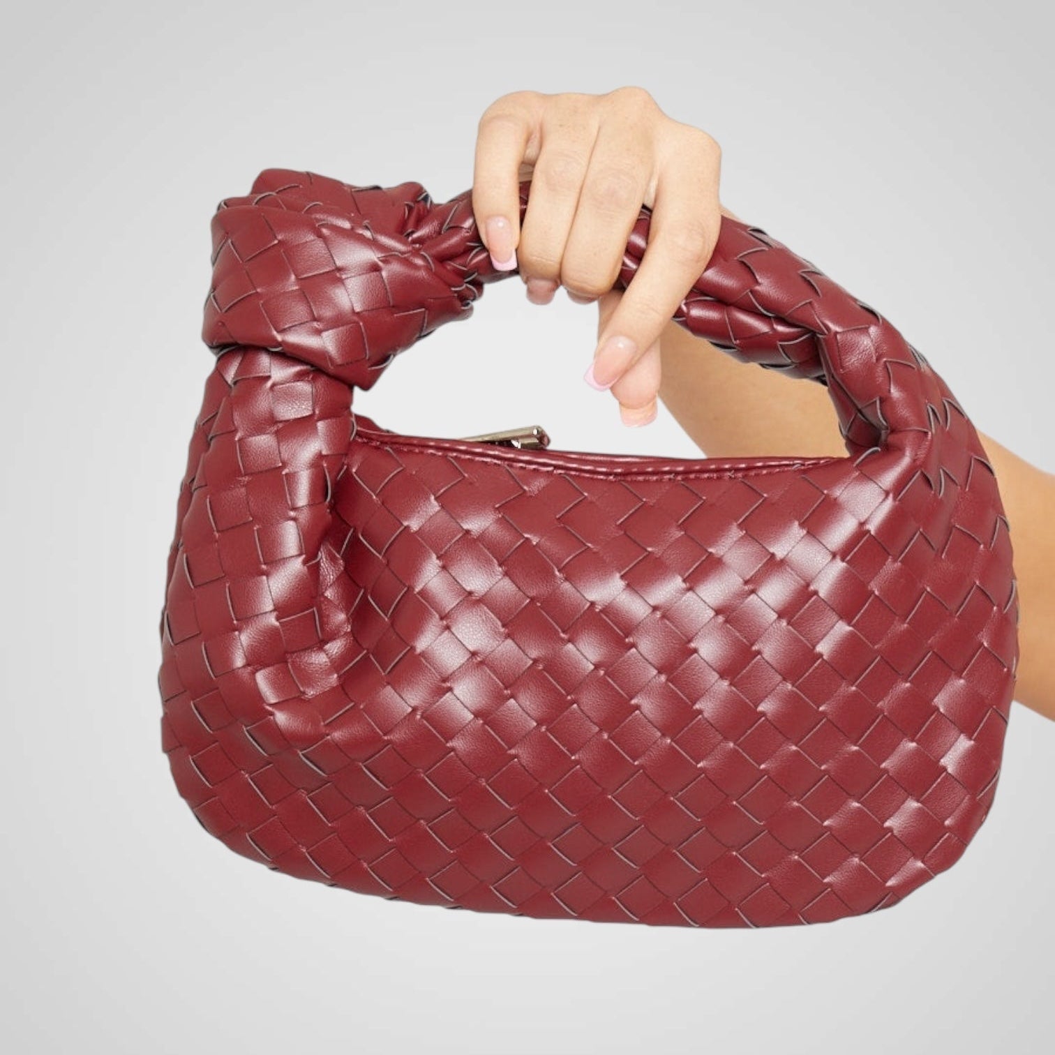 Aura | Mini Woven Knot Handle Bag