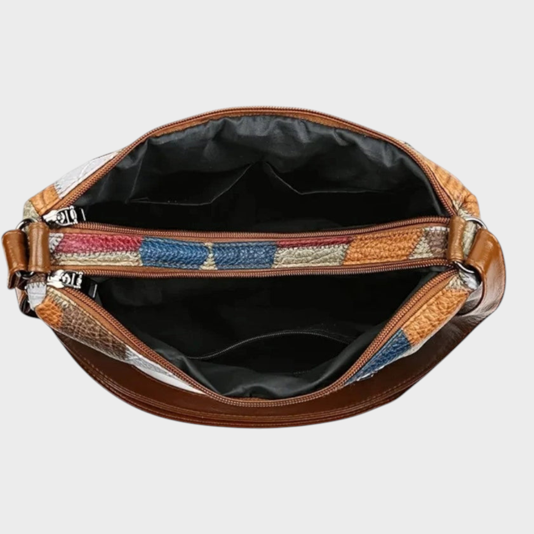Miresta | Patchwork Leather Shoulder Bag
