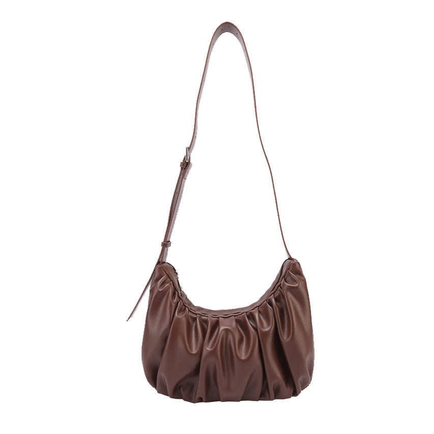 Chara | Leather Croissant Sling Bag