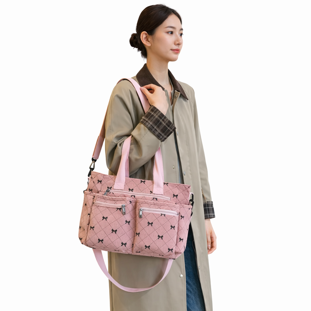 Kanna | Ribbon & Stitch Detail Bag