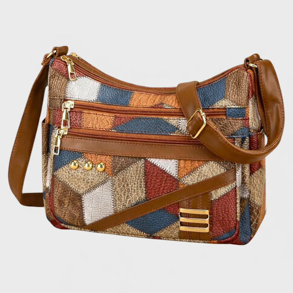 Miresta | Patchwork Leather Shoulder Bag