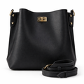Quennie | Black Bucket Bag